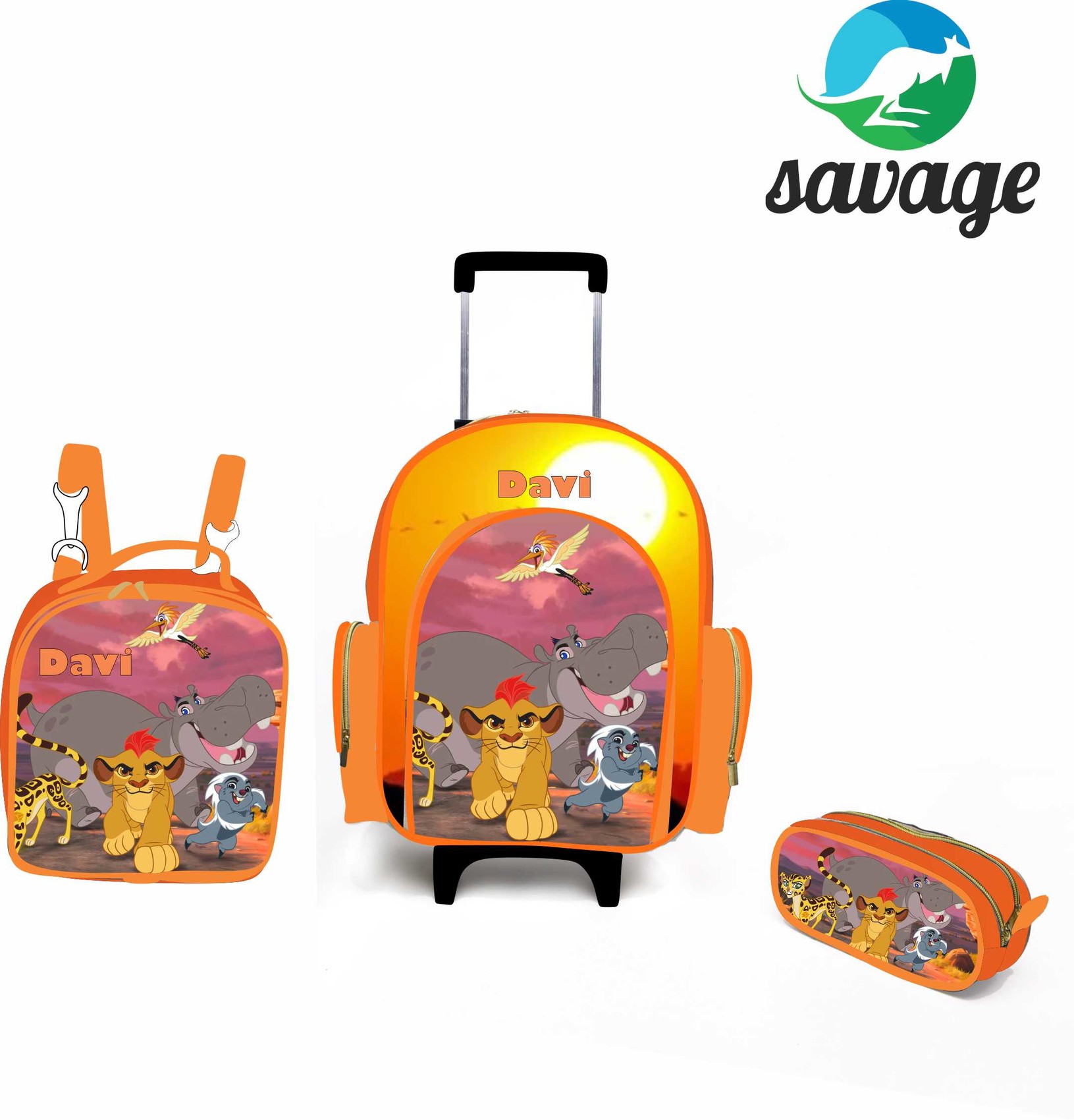 Kit Mochila Escolar Personalizado Escolha o tema