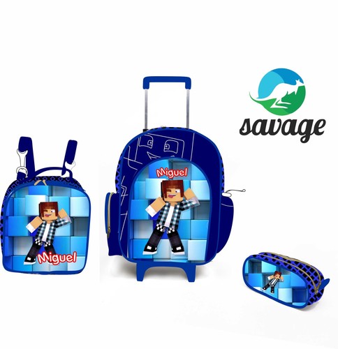 Kit Mochila Escolar Personalizado Escolha o tema