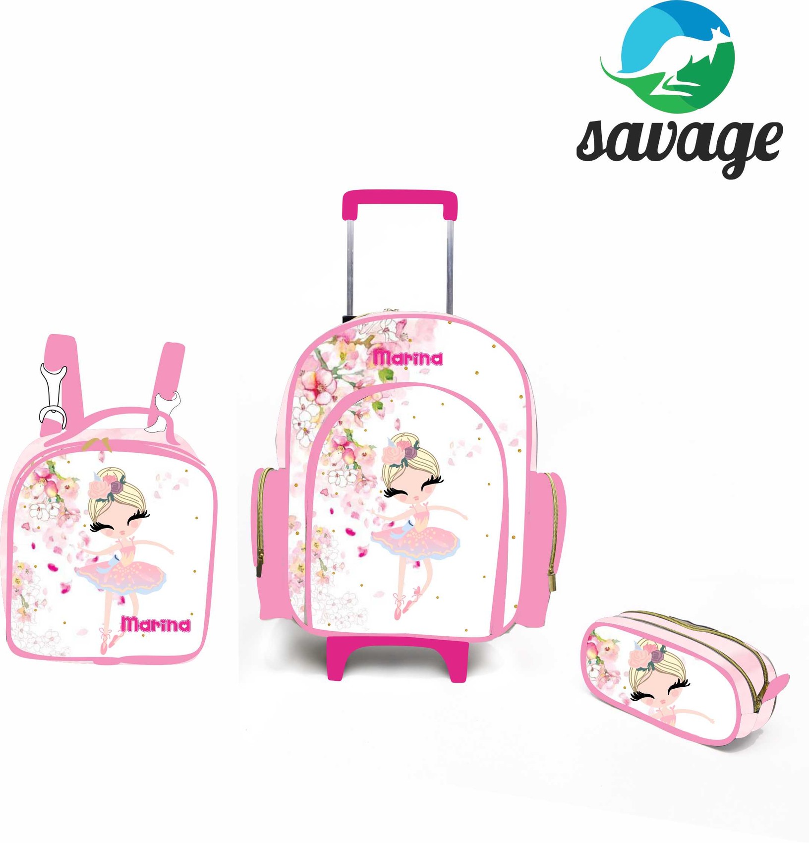 Kit Mochila Escolar Personalizado Escolha o tema