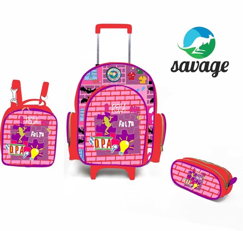 Kit Mochila Escolar Personalizado Escolha o tema