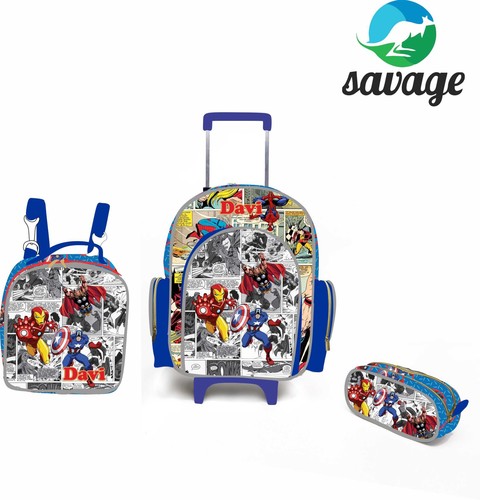 Kit Mochila Escolar Personalizado Escolha o tema