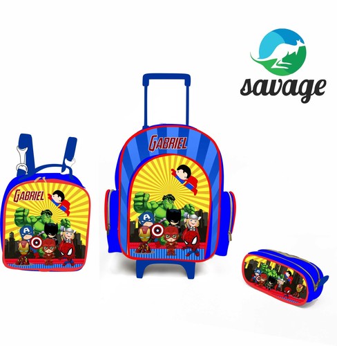 Kit Mochila Escolar Personalizado Escolha o tema