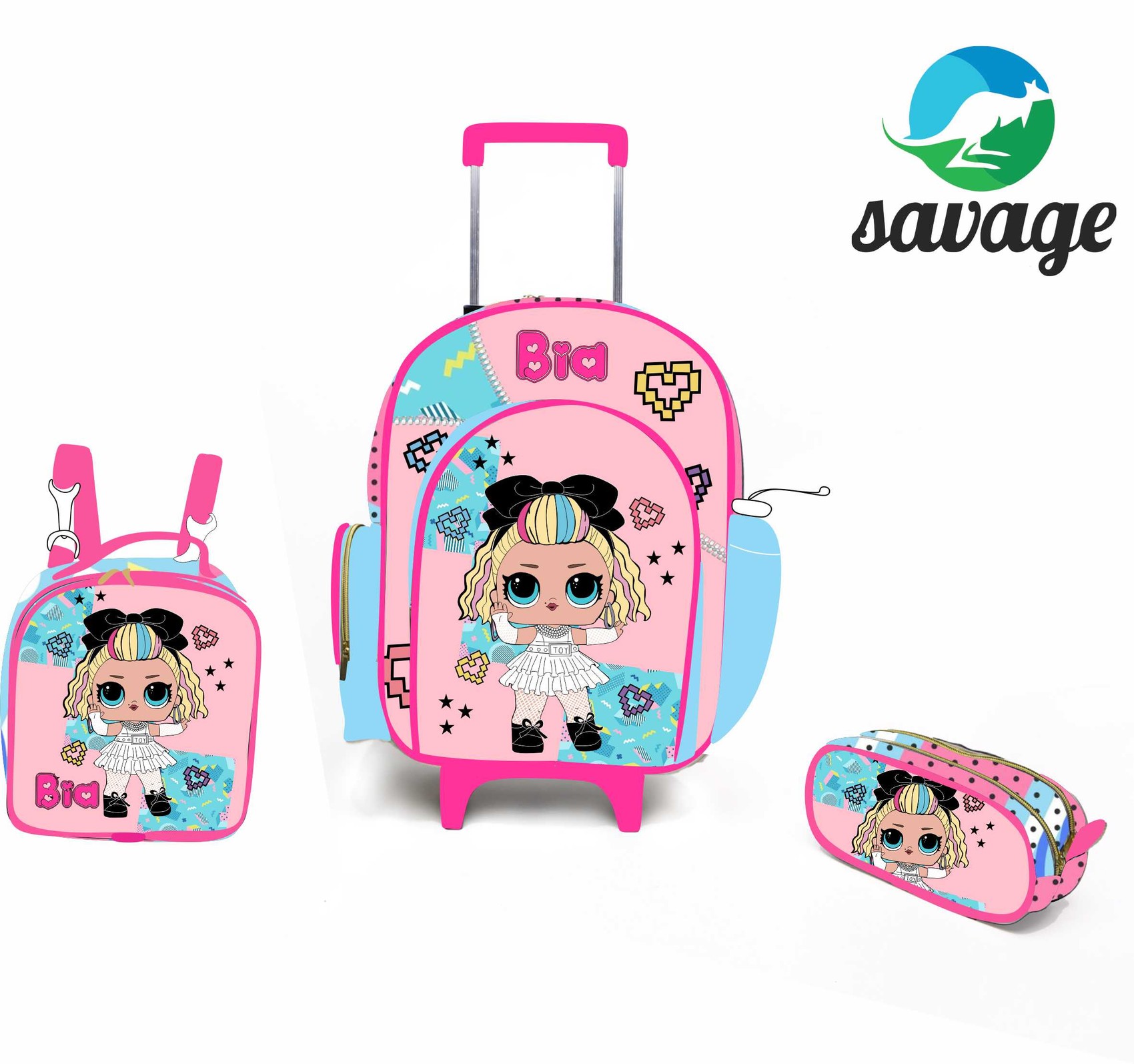 Kit Mochila Escolar Personalizado Escolha o tema