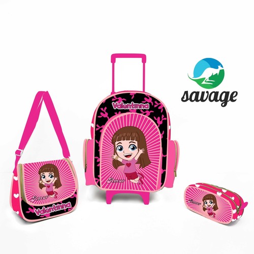 Kit Mochila Escolar Personalizado Escolha o tema