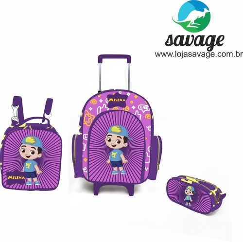 Kit Mochila Escolar Personalizado Escolha o tema