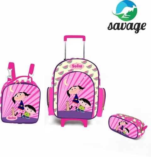 Kit Mochila Escolar Personalizado Escolha o tema