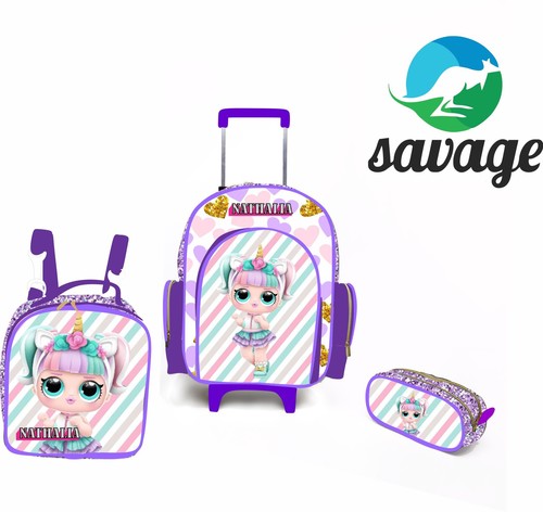 Kit Mochila Escolar Personalizado Escolha o tema