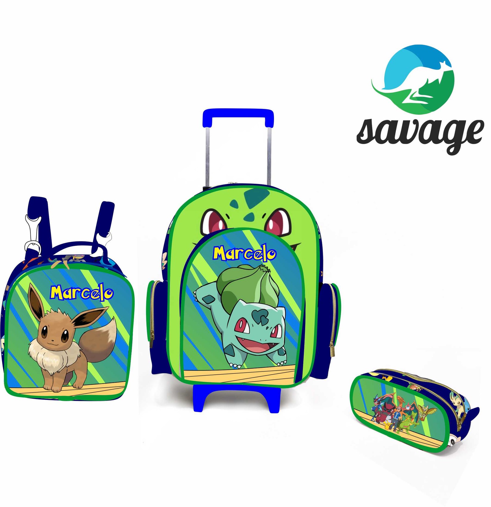 Kit Mochila Escolar Personalizado Escolha o tema