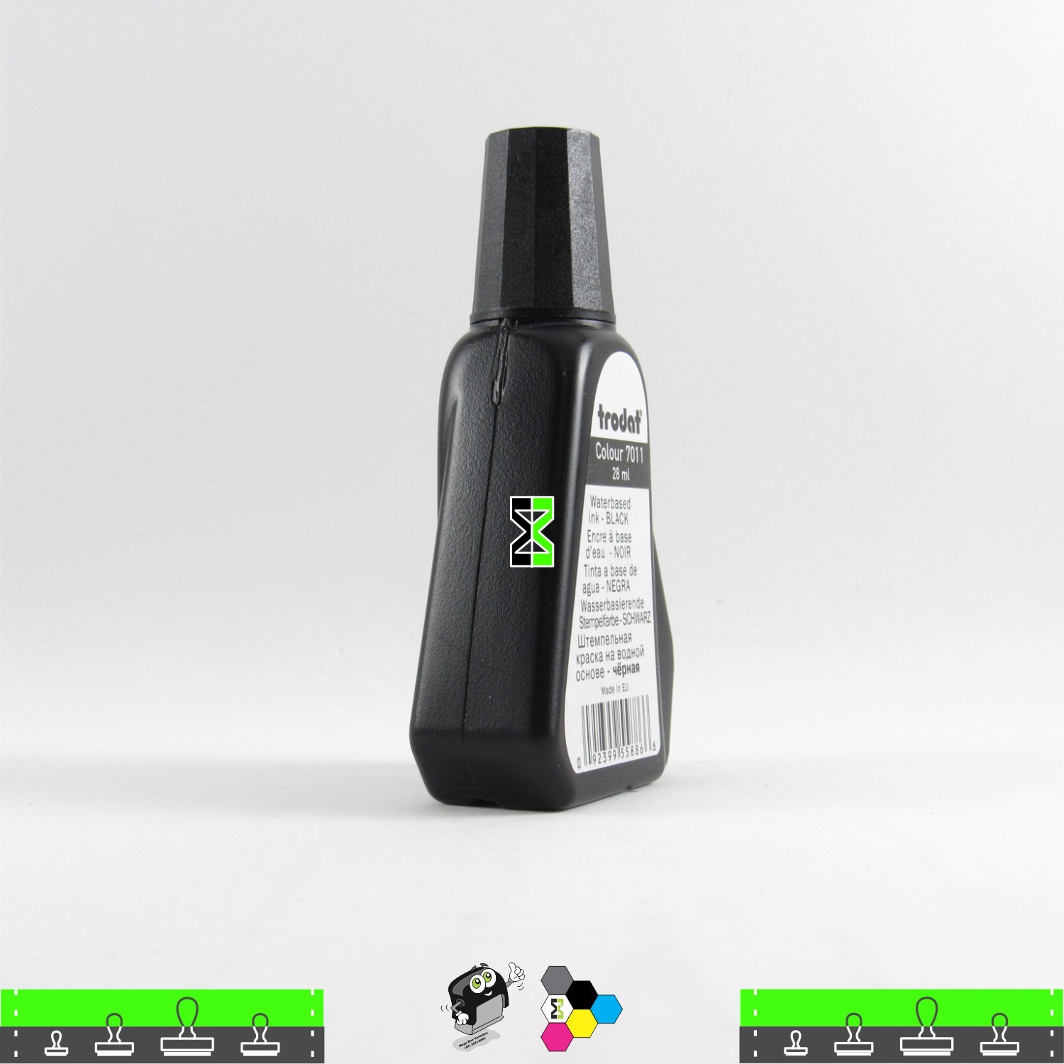 Tinta Trodat Preta de Alta Pigmentação