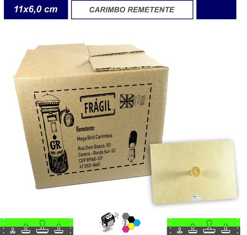 Carimbo Remetente - Para Caixas de Papelão
