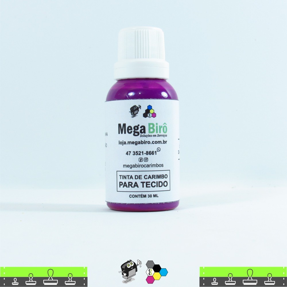 Tinta de Tecido para Carimbos - Violeta 30 ml