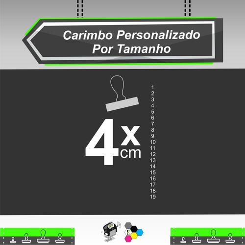 Carimbo Personalizado 4 cm