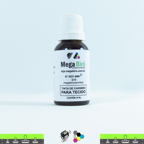 Tinta de Tecido para Carimbos - Marrom 30 ml