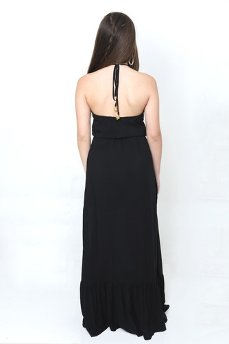 Vestido Longo Lacinho Preto