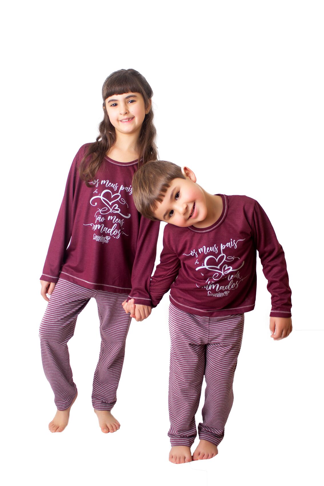Pijama Longo Infantil Meus Pais São meus Amados