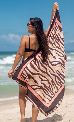 Canga Pareô Animal Print