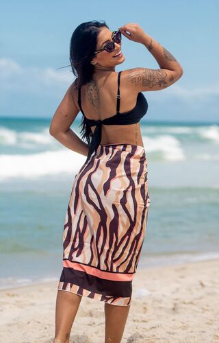 Canga Pareô Animal Print