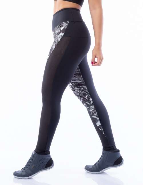 Calça Legging Poliamida Black and White