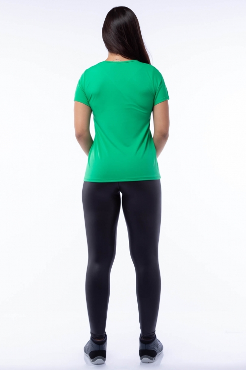 Blusa Poliamida Verde com Silk
