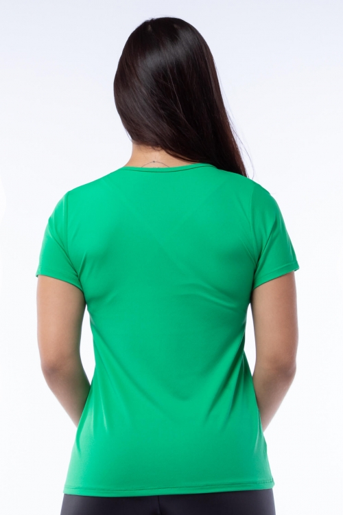 Blusa Poliamida Verde com Silk