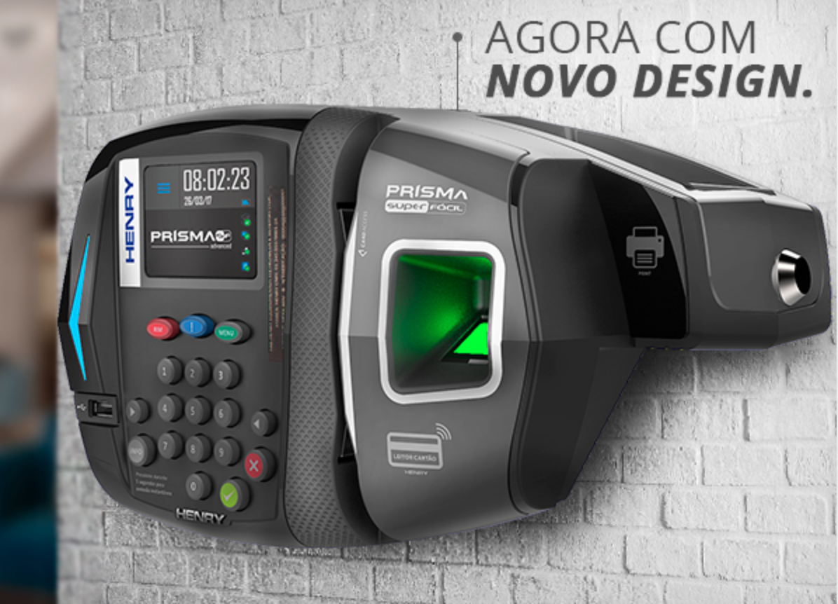Relógio de Ponto Biométrico Henry Prisma SF Adv R2