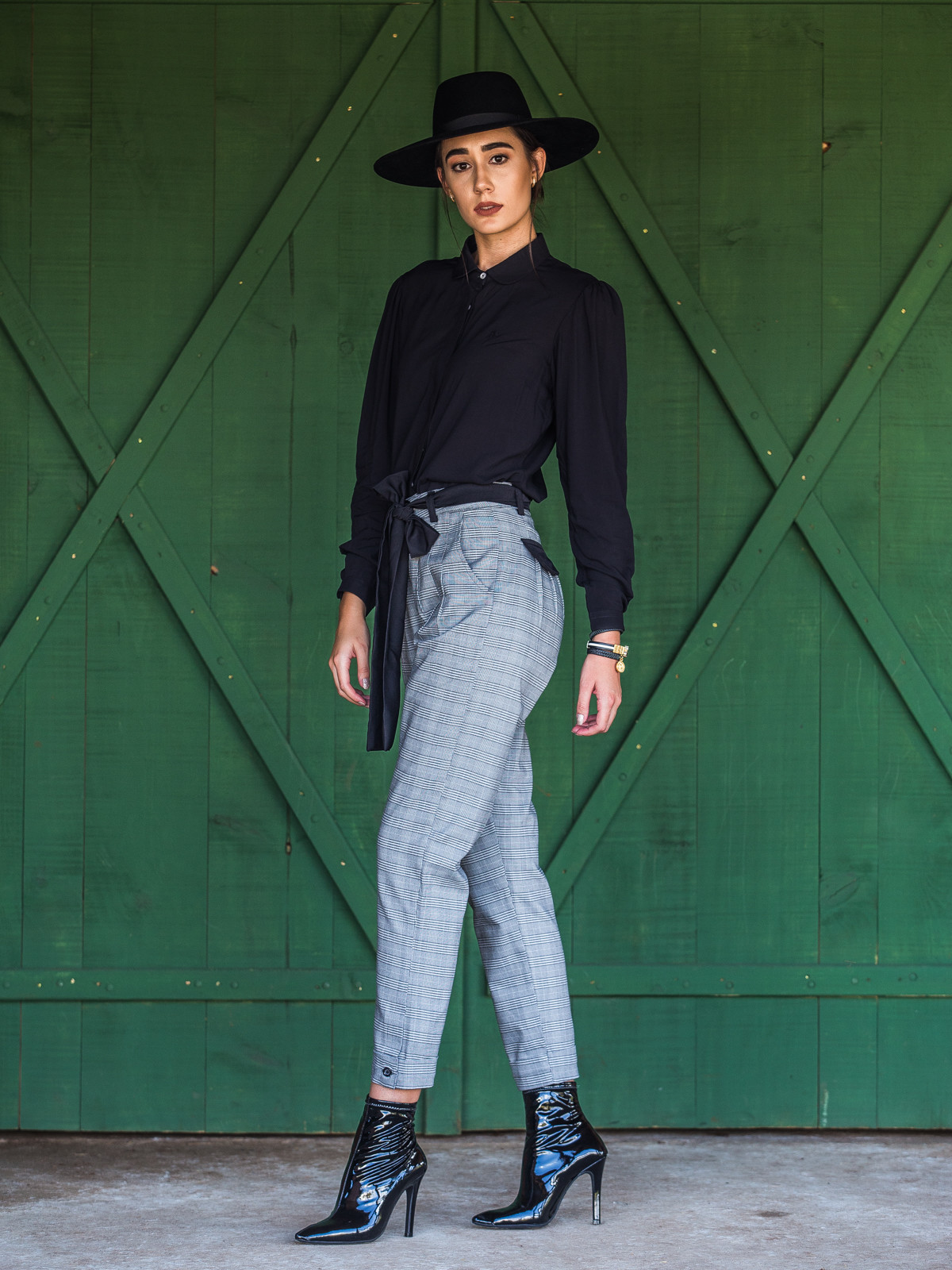 Calça Feminina Xadrez Anita Garibaldi