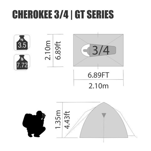 Barraca Cherokee GT 3/4 - Nautika