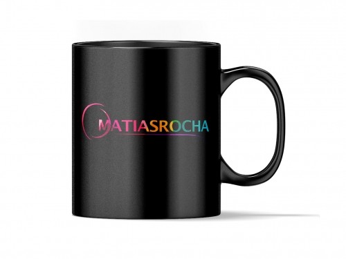 Caneca de Porcelana Personalizada do seu Jeito (100% Preta)