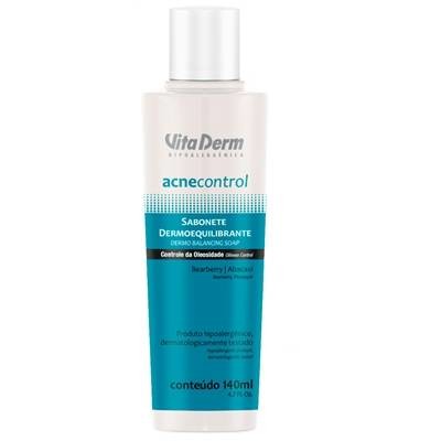Vita Derm Acne Control Sabonete Dermo Equilibrante 140ml