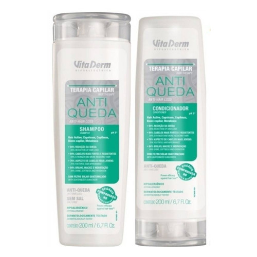 Vita Derm Anti Queda Kit Shampoo + Condicionador