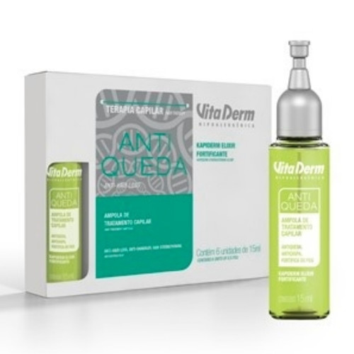 Vita Derm Anti Queda Ampolas Tratamento 6 Unid.