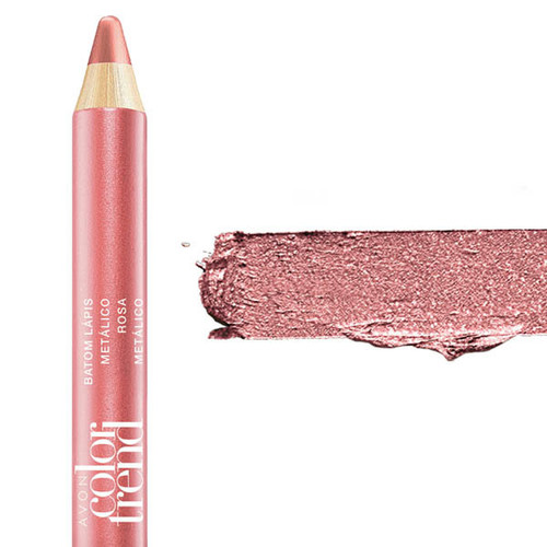 Avon Color Trend Batom Lápis Rosa Metálico