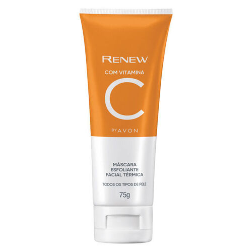 Avon Renew Máscara Esfoliante Facial Térmica Vitamina C - 75g