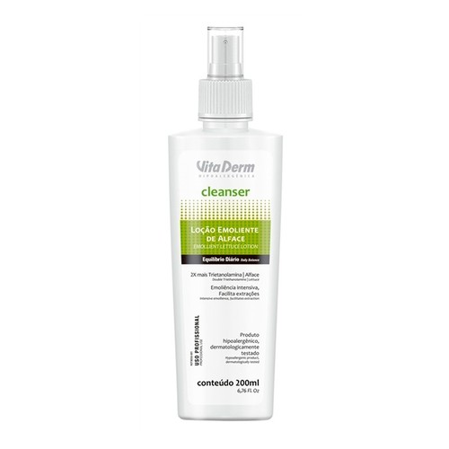 Vita Derm Loção Emoliente De Alface Cleanser 200ml
