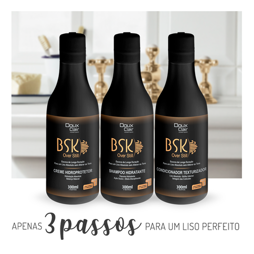 Doux Clair Escova Progressiva sem Formol BSK 3x300ml