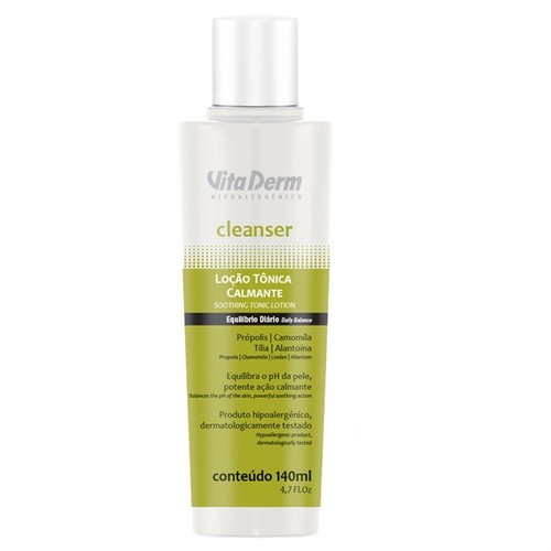 Vita Derm Cleanser Loção Tônica Calmante 140ml