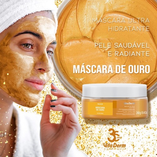 Vita Derm Máscara Facial Ouro 240g