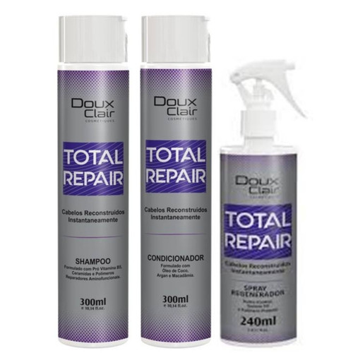 Doux Clair Total Repair Reconstrução Capilar Kit