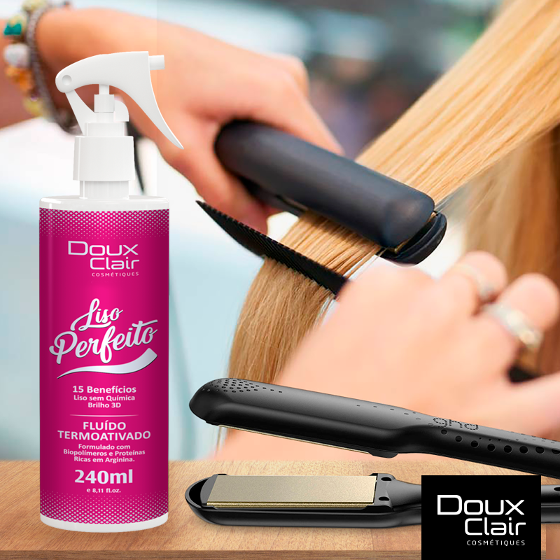 Doux Clair Liso Perfeito Fluido Teramoativado de efeito Liso 240ml