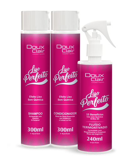 Doux Clair Liso Perfeito Kit Tratamento