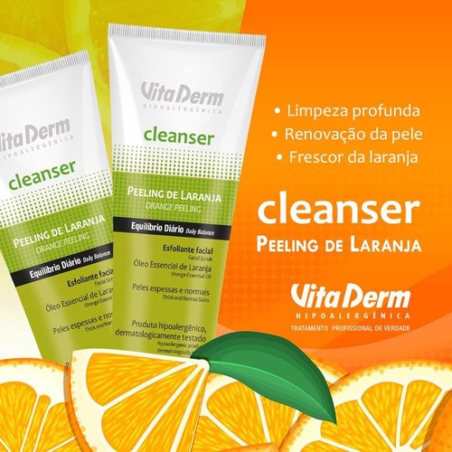 Vita Derm Cleanser Peeling de Laranja 100gr